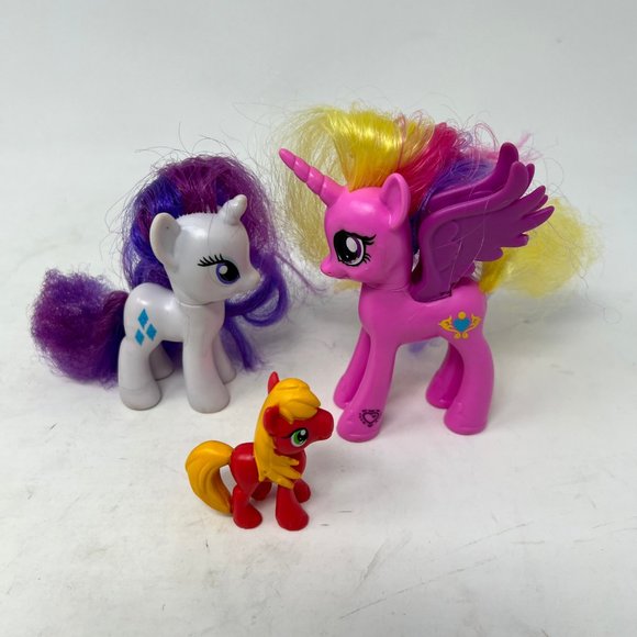 My Little Pony Lot of 3 Horses Brush able - Picture 2 of 9